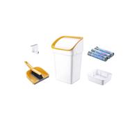 Set Pattumiera Con Scopino E Sacchetti 21l