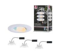 PLM 99935 - Lampada da incasso Calla, 5 W, 3000 K, 30°, rotonda, Bianco opac