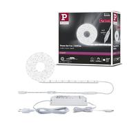 Paulmann Power Neutral White 5m 78960 Strip LED SimpLED Alimentazione con dimmer su Cavo 1100lm/m incl. 1 Fascia Luminosa dimmerabile da 50 Watt IP44 Bianco 4000 K W