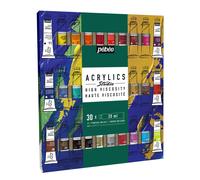 Set Pebeo Studio Di Acrilici Ad Alta Viscosità 30 X 20Ml Tubetti Con Pennello