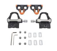 Set Pedali e Tacchette Bici da Strada per SL - Pedali da Ciclismo in Nylon Resistente con Asta in Acciaio al Cromo Molibdeno - Attrezzatura Professionale per Bici da Strada 3 in