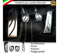 SET PEDALIERA COPRIPEDALI COPRI PEDALI ALLUMINIO PER BMW SERIE 6 F13 MANUALE