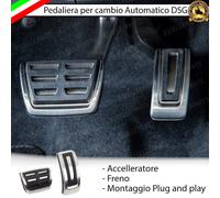SET PEDALIERA COPRIPEDALI COPRI PEDALI PER CAMBIO AUTOMATICO DSG VW POLO AW1