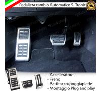 SET PEDALIERA COPRIPEDALI COPRI PEDALI PER CAMBIO AUTOMATICO S-TRONIC AUDI A3 8V