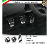 SET PEDALIERA COPRIPEDALI COPRI PEDALI PER CAMBIO MANUALE AUDI Q5 SPORTBACK