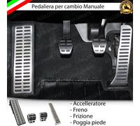 SET PEDALIERA COPRIPEDALI COPRI PEDALI PER CAMBIO MANUALE VOLKSWAGEN GOLF PLUS
