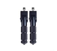 Set Pedane per moto Universali Coppia Sinistra per destra Set | per superficie antiscivolo, installazione per facile, per la maggior parte delle per moto, coppia completa(Black)