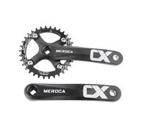 Set pedivella per mountain bike 104 BCD con cuscinetto interno quadrato | Cuscinetto interno quadrato per una facile sostituzione/corona 34T con impugnatura per una guida sicura fuori strada
