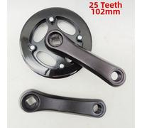 Set pedivelle in alluminio 25T 102mm per bambini bicicletta scooter foro quadrat