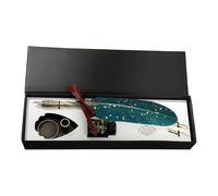 Set Penna E Inchiostro D'oca - Strumento Di Scrittura Vintage | Elegante Penna A Immersione In Piuma Per Prendere Appunti, Decorazioni Per La Casa Penne Firmate Per Principianti Autori Lettori Pittori