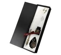 Set Penna E Inchiostro D'oca - Strumento Di Scrittura Vintage | Elegante Penna A Immersione In Piuma Per Prendere Appunti, Decorazioni Per La Casa Penne Firmate Per Principianti Autori Lettori Pittori