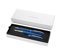 Set penna stilografica e sfera Pelikan J regalo fusto blu e argento 821902