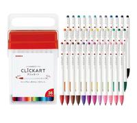 Set pennarelli a base acqua Zebra Clickart 36/48 colori con custodia WYSS22...
