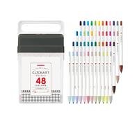 Set pennarelli a base acqua Zebra Clickart 36/48 colori con custodia WYSS22...