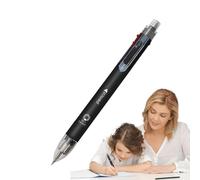 Set penne a retrattile - Penne a inchiostro ricaricabili a 5 colori con portamine, forniture per ufficio stile, strumento multifunzione per scrivere, prendere appunti, giocare