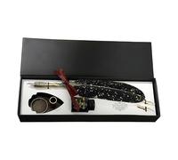 Set Penne D'oca - 27,8x9x4 Cm, Strumento Di Scrittura Vintage, Penna Per Calligrafia | Elegante Accessorio Per Prendere Appunti Per Scrittori, Autori, Lettori, Studenti, Insegnanti, Diari, Regalo Di C