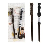 Set penne Harry Potter 2 pezzi penna a sfera penne collezionabili bacchetta di Ron e bacchetta di Sambuco idea regalo