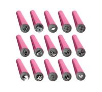 Set penne per timbri per unghie,Set penne per unghie,15 strumenti per con timbri artistici con 6 modelli diversi | Strumento per Stamper per Strumenti per punteggiare arte dei