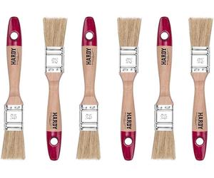 Set Pennellesse 6pz Legno Manico Professionali 25mm Serie36 Pittura