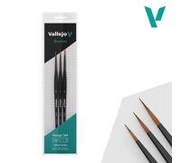 Set Pennelli Dettaglio - Definizione Set 0-1-2 VALLEJO b02991 Modellino Char Pro