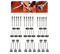 Set Pennelli Filo Acciaio Soluzione Rimozione per Utensili Rotanti e Tra