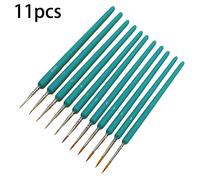 Set pennelli fini professionali 11 per modellismo acrilico per pigmento