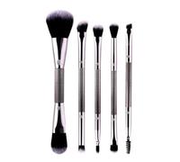 Set Pennelli Make Up Trucco Set Di Pennelli For Il Trucco, 5 Pezzi, For A Doppia Estremità For Del Viso, Degli Occhi E Altro Ancora Viaggio Professionali