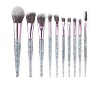 Set Pennelli Make Up Trucco Set Di Pennelli For Il Trucco Da 10 Pezzi For Fondotinta, Ombretto, Sopracciglia, Fard, Correttore Viaggio Professionali(Grün)