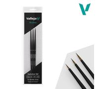 Set Pennelli Pro Modellare - Definizione Set 4/0 3/0 2/0 VALLEJO b01990 Maquet