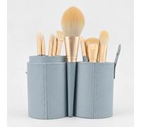 Set Pennelli Trucco 10 Pezzi con Manico, con custodia a barattolo rigido | Struttura robusta, Collezione pennelli make-up, Preparazione sposa, Per professionisti