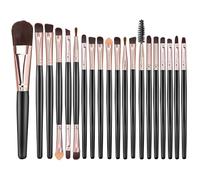 20 Pezzi Set Pennelli Trucco Professionale, Kit Completo con Pennello Fondotinta, Correttore e Blush, Set Pennelli Make Up per Principianti ed Esperti (Rosa Oro)