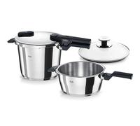 Set pentole a pressione Fissler 4 pezzi Vitaquick 6 + 3 5 L Made in Germany...