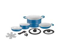 SET PENTOLE DA CAMPEGGIO BRUNNER "CAREZZA 7+1 Ø 22" IN ALLUMINIO