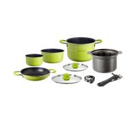 SET PENTOLE DA CAMPEGGIO BRUNNER "JUNIPER NG 8+1 Ø 22" IN ALLUMINIO ANTIADERENTE