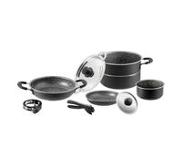 SET PENTOLE DA CAMPERGGIO BRUNNER "PIRATE 7+1 Ø 20" IN ALLUMINIO ANTIADERENTE
