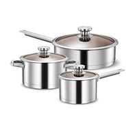 Set pentole e Padelle Pentolame in acciaio inox set da cucina for cucinare Pentole e padelle insieme perfetto utensili per Uso Cucina