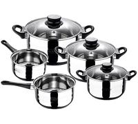 Set pentole RENBERG Toledo, 8 pezzi, Compatibile con Piani Induzione e Gas, Acciaio Inossidabile