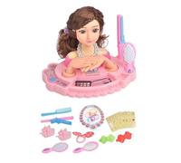 Set Per Acconciature Per Trucco Con Testa Di Bambola - Fai Finta Di Giocare Con Il Giocattolo | Ďi Gioco Ṕer La Pratica Della Toelettatura Creativa, Testa Đi Bambola P̀er Lo Styling Cosmetico