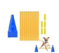Set per Agility Cane da Cortile | Set di Ostacoli a Hurdle e Coni per Addestramento,Coni per Percorso Agilità per Cani,per, Casa, Area Giochi, Cuccioli e Cani di Tutte le Taglie