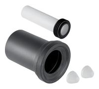 Geberit Manicotto per vasi sospesi 152.422.11.1 con guarnizioni e due cappucci 110 mm Grigio