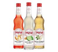 Set per aperitivo: Sciroppi Spritz, Mojito e Fiori di Sambuco per aperitivi, alcolici o analcolici.