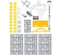 Set per apicoltura - 45 pezzi - Leva - Filo per favi - Zigrinatore per telaini - Cinghia per arnie - Cifre - Porta secchio per miele - Disopercolatore | Wiesenfield
