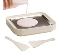 Set per arrotolati - Attività familiare in acciaio, set con vassoio e raschietti per rotoli di crema - per l'uso in caffè, ristoranti, camion alimentari, per panetterie, appassionati di dessert e