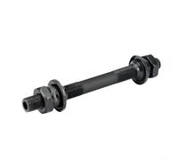 Set per asse del mozzo della bicicletta in acciaio al carbonio, adattatore cavo a sgancio rapido per ruote anteriori e posteriori, lunghezza 108 mm e 144 mm, nero (anteriore)