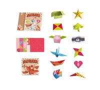 Set per attività creative per bambini con istruzioni passo passo e progetti artistici colorati pieghevoli in carta per tutta la famiglia