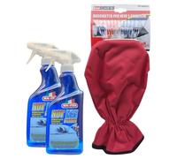 SET PER AUTO: Deghiacciante Spray Istantaneo NOT ICE POWER, Scioglie Rapidamente Gelo, Neve e Ghiaccio. Ideale Anche Per Serrature e Guarnizioni 500ml + Raschietto a Guanto (2xSpray+Raschietto)
