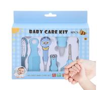 Set per bambini, con forbici per unghie per l'igiene, set di cura di sicurezza da 8 pezzi, con pettine, per la casa, il bagno, il cambio dei pannolini, i viaggi, l'ospedale, la doccia, il bagno