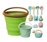 Set per bambini, set di secchio pieghevole con pala e - set colorato di costruzione in - per bambini e ragazze, bambini, giardino, viaggi, vacanze, esterno