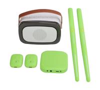 Set per Batteria Ad Aria Elettrica Bacchette per Batteria Ad Aria, Tamburo Ad Aria con Bacchette, Pedali, Altoparlante e Cavo, Set per Batteria Elettronica per Adulti, Bambini,