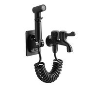 Set per bidet in acciaio inox con erogatore per rubinetti 1 in 2 out, doccetta e tubo 3 m, set per bidet a mano, per la cura del corpo, per la pulizia di WC e pannolini